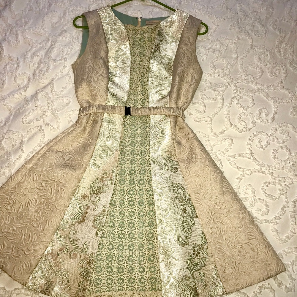 Gorgeous brocade vintage-look party dress